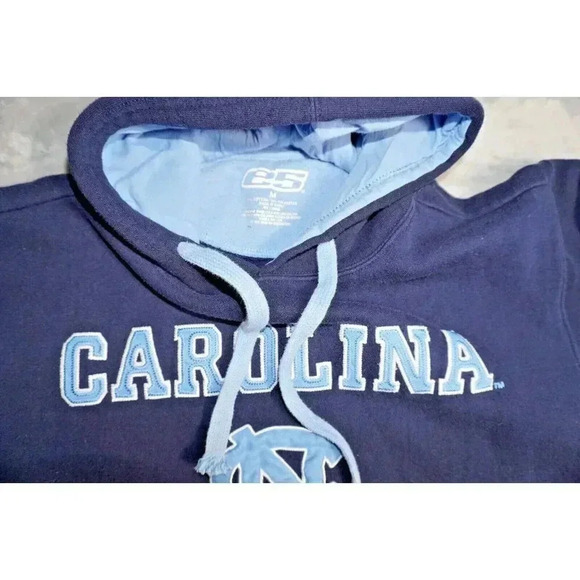 Vtg. E5 M Hoodie Sweatshirt North Carolina Tar Heels Medium Gray UniseX - Picture 4 of 16